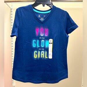 Xersion Short Sleeved Shirt—You Glow Girl